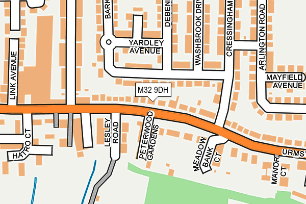 M32 9DH map - OS OpenMap – Local (Ordnance Survey)