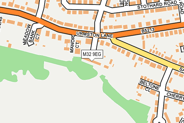 M32 9EG map - OS OpenMap – Local (Ordnance Survey)