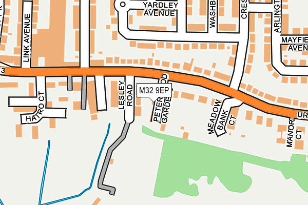 M32 9EP map - OS OpenMap – Local (Ordnance Survey)