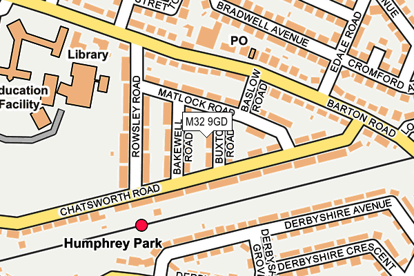 M32 9GD map - OS OpenMap – Local (Ordnance Survey)