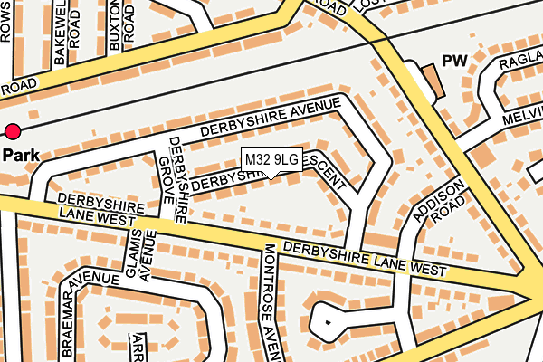 M32 9LG map - OS OpenMap – Local (Ordnance Survey)