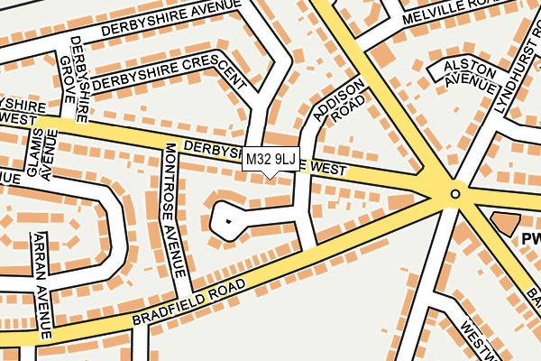 M32 9LJ map - OS OpenMap – Local (Ordnance Survey)