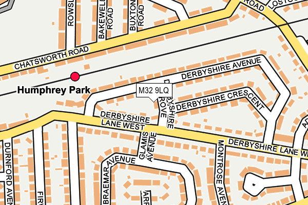 M32 9LQ map - OS OpenMap – Local (Ordnance Survey)