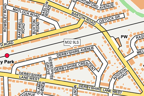 M32 9LS map - OS OpenMap – Local (Ordnance Survey)