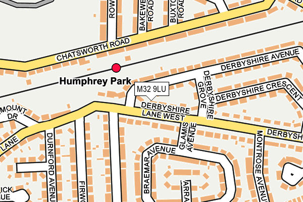 M32 9LU map - OS OpenMap – Local (Ordnance Survey)