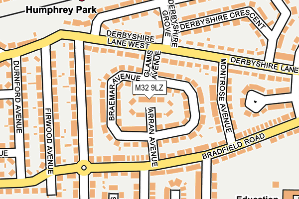 M32 9LZ map - OS OpenMap – Local (Ordnance Survey)