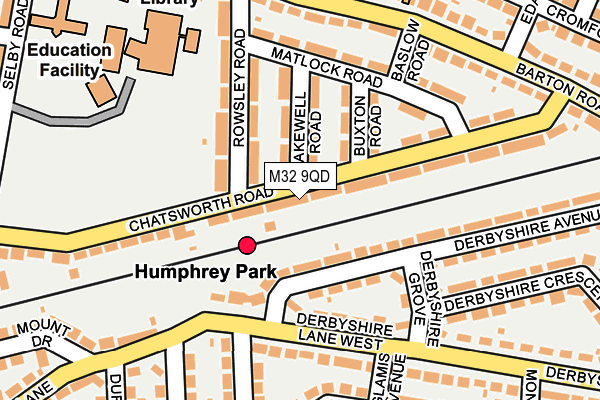 M32 9QD map - OS OpenMap – Local (Ordnance Survey)