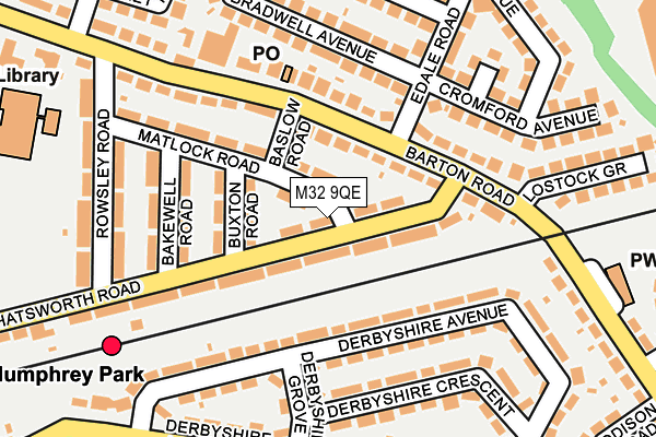 M32 9QE map - OS OpenMap – Local (Ordnance Survey)