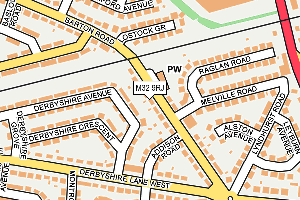 M32 9RJ map - OS OpenMap – Local (Ordnance Survey)