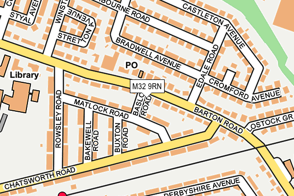 M32 9RN map - OS OpenMap – Local (Ordnance Survey)