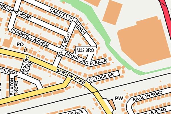 M32 9RQ map - OS OpenMap – Local (Ordnance Survey)