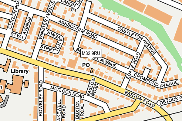 M32 9RU map - OS OpenMap – Local (Ordnance Survey)