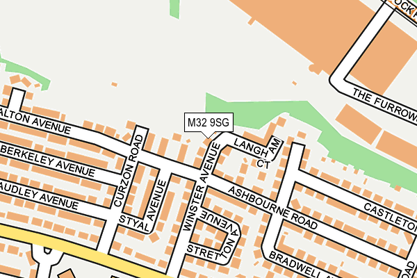 M32 9SG map - OS OpenMap – Local (Ordnance Survey)
