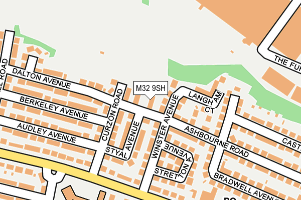 M32 9SH map - OS OpenMap – Local (Ordnance Survey)