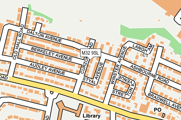 M32 9SL map - OS OpenMap – Local (Ordnance Survey)