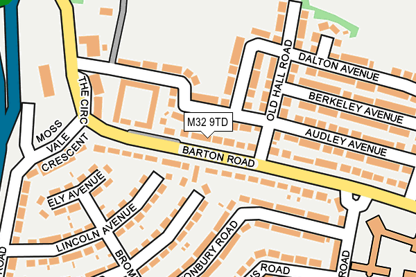M32 9TD map - OS OpenMap – Local (Ordnance Survey)