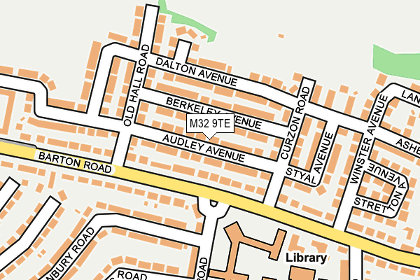M32 9TE map - OS OpenMap – Local (Ordnance Survey)
