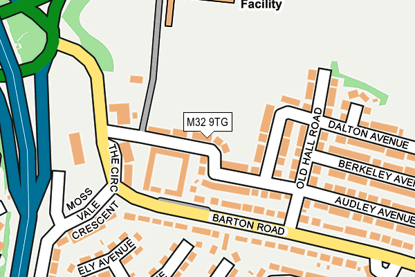 M32 9TG map - OS OpenMap – Local (Ordnance Survey)