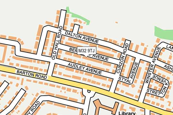 M32 9TJ map - OS OpenMap – Local (Ordnance Survey)