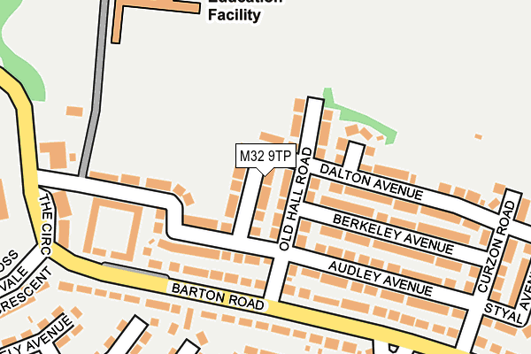 M32 9TP map - OS OpenMap – Local (Ordnance Survey)