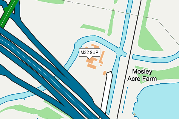 M32 9UP map - OS OpenMap – Local (Ordnance Survey)