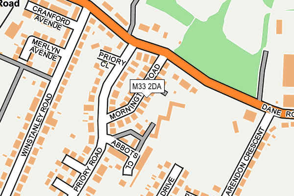 M33 2DA map - OS OpenMap – Local (Ordnance Survey)