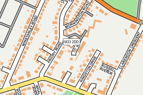 M33 2DD map - OS OpenMap – Local (Ordnance Survey)