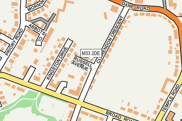 M33 2DE map - OS OpenMap – Local (Ordnance Survey)