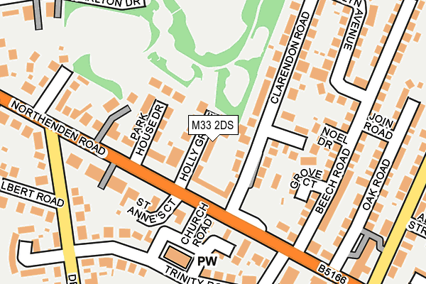 M33 2DS map - OS OpenMap – Local (Ordnance Survey)