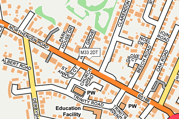 M33 2DT map - OS OpenMap – Local (Ordnance Survey)