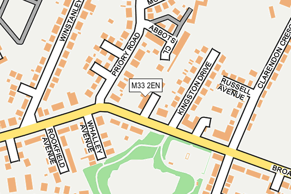 M33 2EN map - OS OpenMap – Local (Ordnance Survey)