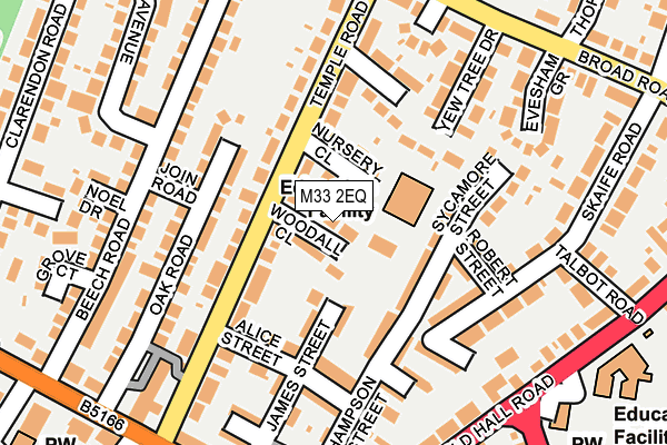 M33 2EQ map - OS OpenMap – Local (Ordnance Survey)