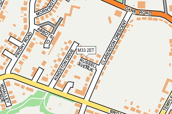 M33 2ET map - OS OpenMap – Local (Ordnance Survey)