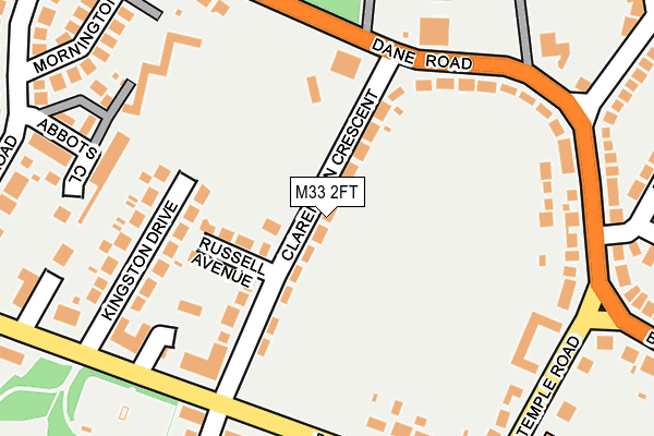 M33 2FT map - OS OpenMap – Local (Ordnance Survey)