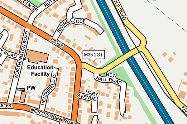 M33 2GT map - OS OpenMap – Local (Ordnance Survey)