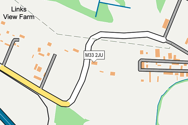 M33 2JU map - OS OpenMap – Local (Ordnance Survey)