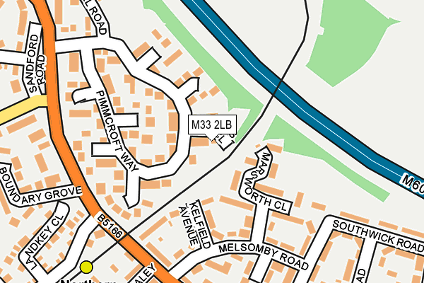 M33 2LB map - OS OpenMap – Local (Ordnance Survey)