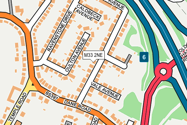 M33 2NE map - OS OpenMap – Local (Ordnance Survey)