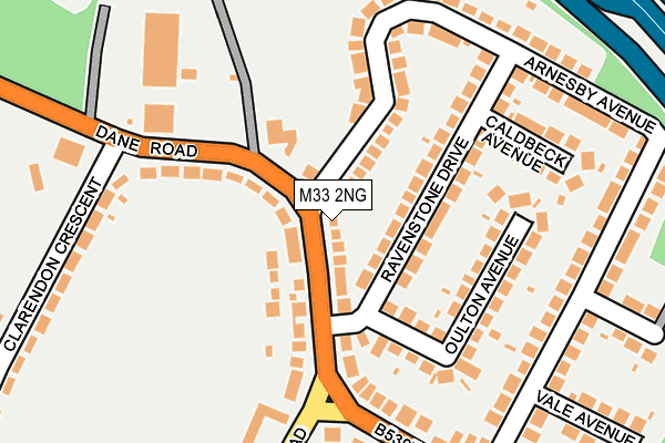 M33 2NG map - OS OpenMap – Local (Ordnance Survey)