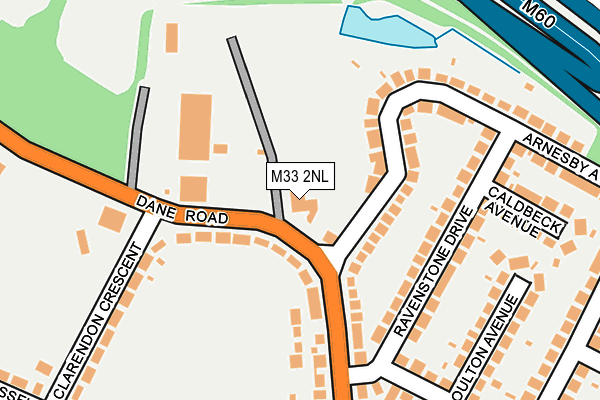 M33 2NL map - OS OpenMap – Local (Ordnance Survey)