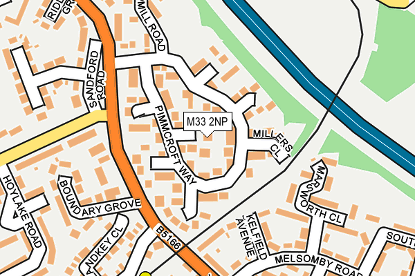 M33 2NP map - OS OpenMap – Local (Ordnance Survey)
