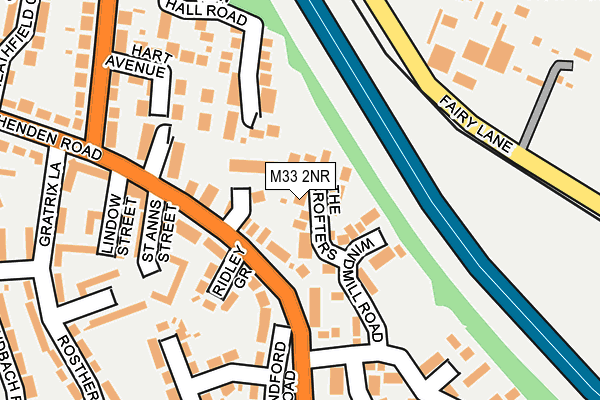 M33 2NR map - OS OpenMap – Local (Ordnance Survey)