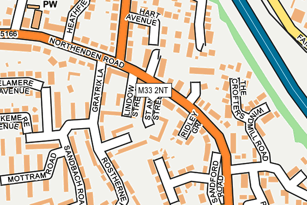 M33 2NT map - OS OpenMap – Local (Ordnance Survey)
