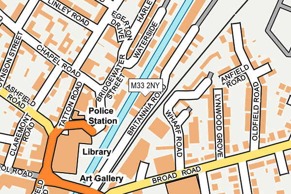 M33 2NY map - OS OpenMap – Local (Ordnance Survey)