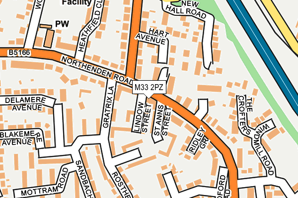 M33 2PZ map - OS OpenMap – Local (Ordnance Survey)