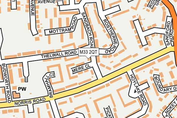 M33 2QT map - OS OpenMap – Local (Ordnance Survey)