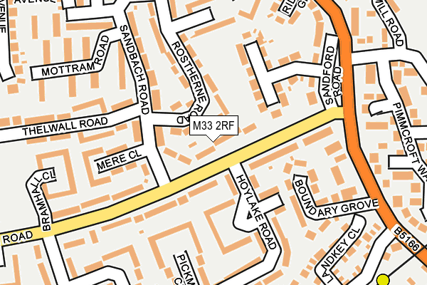M33 2RF map - OS OpenMap – Local (Ordnance Survey)