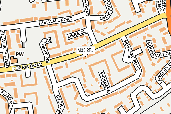 M33 2RJ map - OS OpenMap – Local (Ordnance Survey)