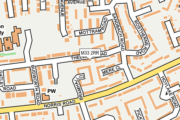 M33 2RR map - OS OpenMap – Local (Ordnance Survey)