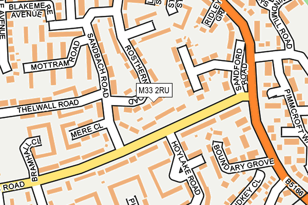 M33 2RU map - OS OpenMap – Local (Ordnance Survey)